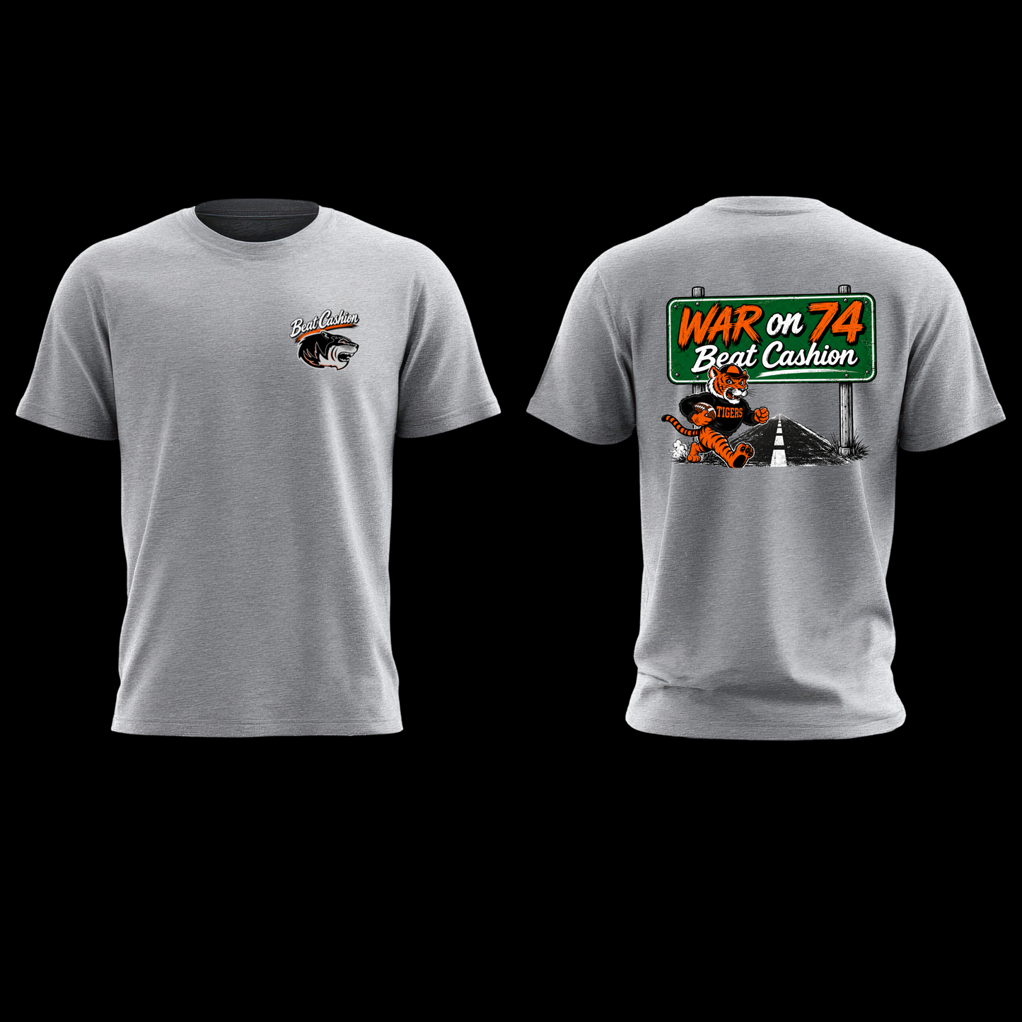 War on 74 Tee – Light Heather Grey