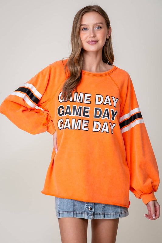 Game Day Long Sleeve Varsity Top