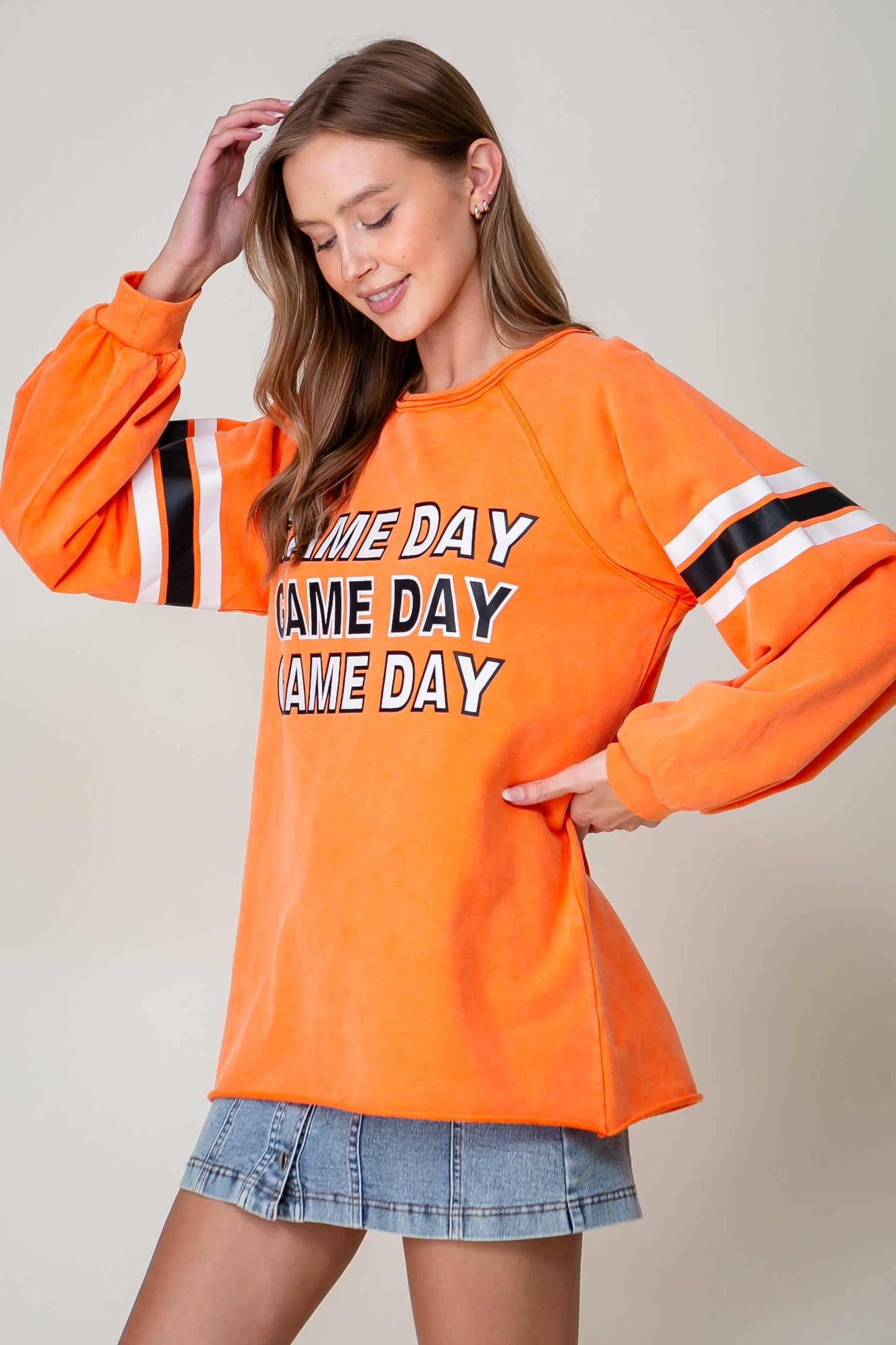 Game Day Long Sleeve Varsity Top