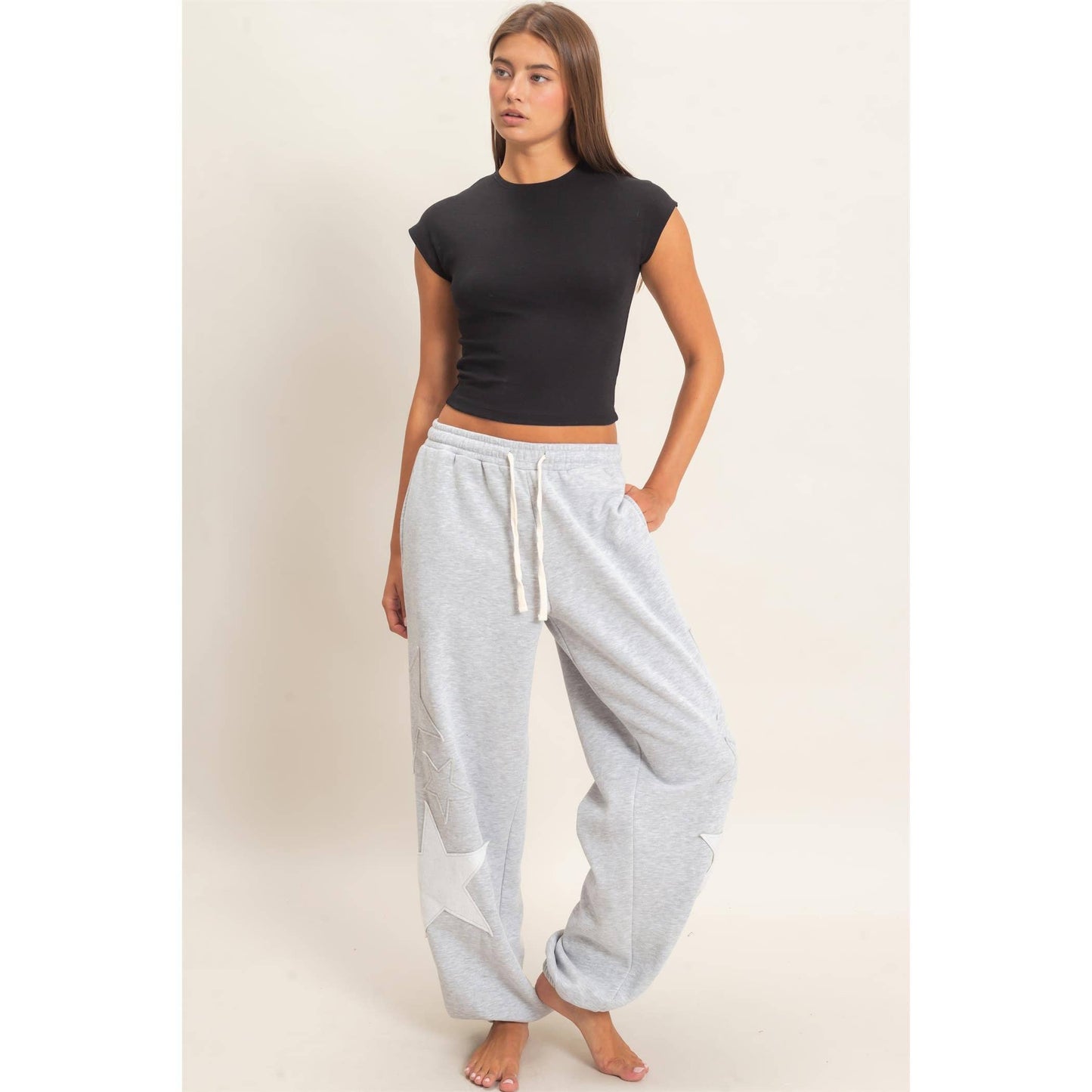 Star Patch Jogger Pants
