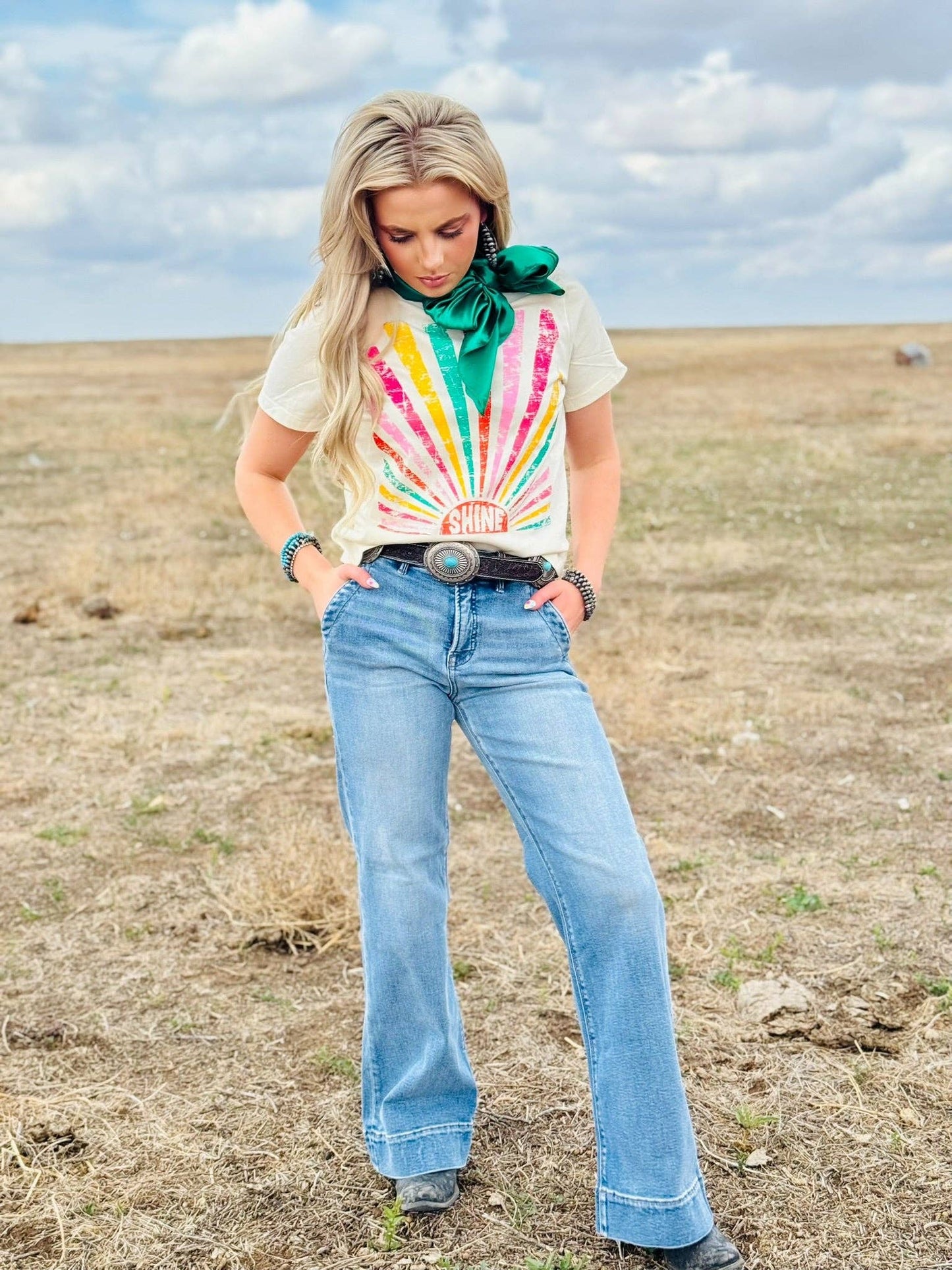 Shine Colorful Graphic Tee